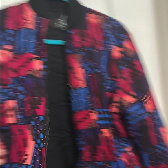 Colorful Geometric Bomber Jacket - Picture 9 of 9